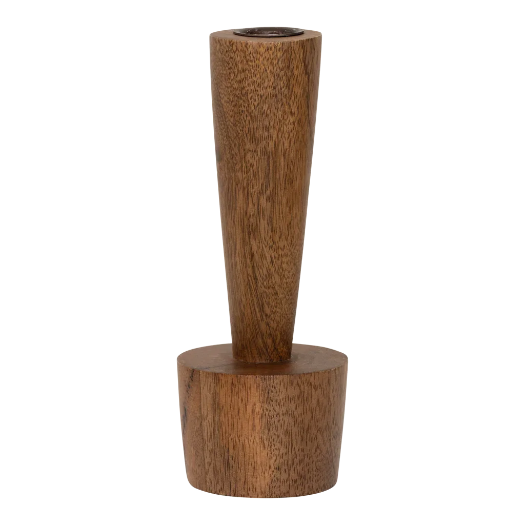 URBAN NATURE CULTURE | KANDELAAR MADERA B (SET OF 2) | MAHOGANY Ø 7,6 CM