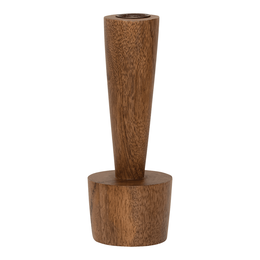 URBAN NATURE CULTURE | KANDELAAR MADERA B (SET OF 2) | MAHOGANY Ø 7,6 CM