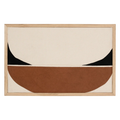 UNC | WANDDECORATIE OCASO A | OFF-WHITE / BRUIN / ZWART 70X45X2,5 CM