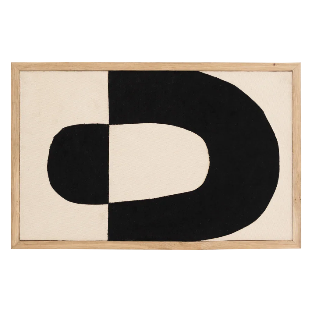 UNC | WANDDECORATIE OCASO B | ZWART NATURAL