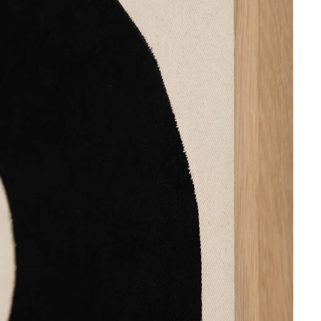 UNC | WANDDECORATIE OCASO B | ZWART NATURAL