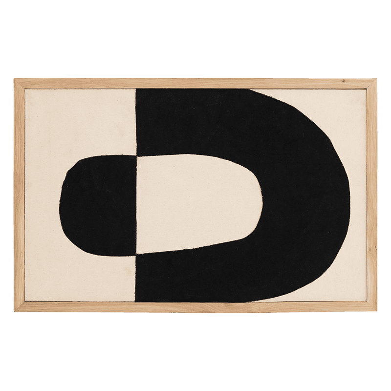 UNC | WANDDECORATIE OCASO B | ZWART NATURAL