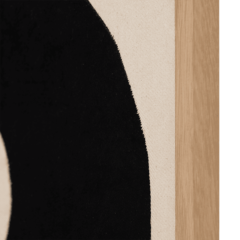 UNC | WANDDECORATIE OCASO B | ZWART NATURAL
