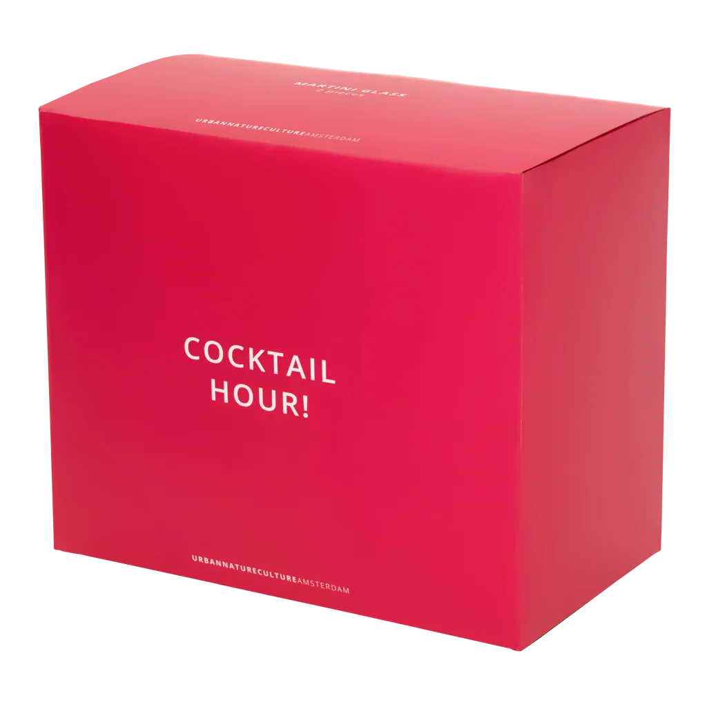 UNC | MARTINI COCKTAIL GLASS (SET OF 2) | GIFTSET | GROEN/ROZE