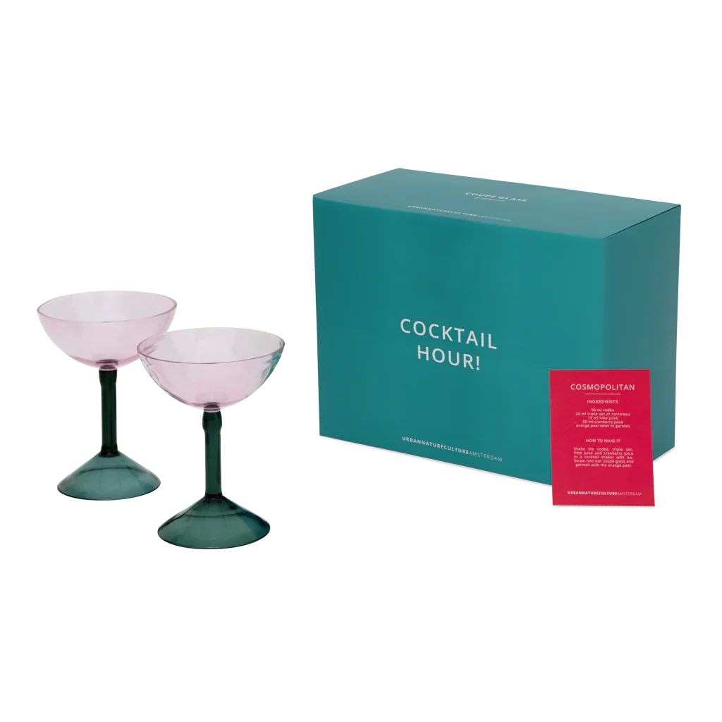 UNC | COUPE COCKTAIL GLASS (SET OF 2) | GIFTSET | ROZE