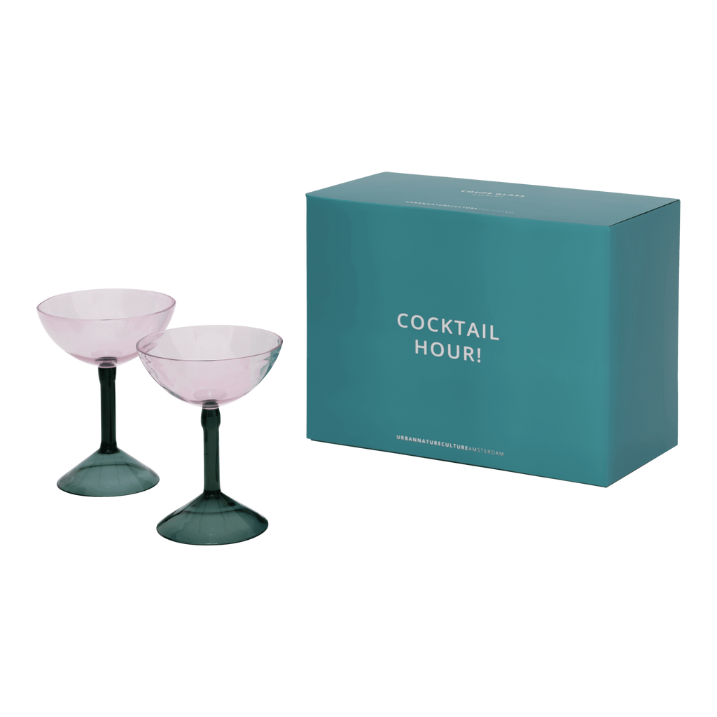 UNC | COUPE COCKTAIL GLASS (SET OF 2) | GIFTSET | ROZE
