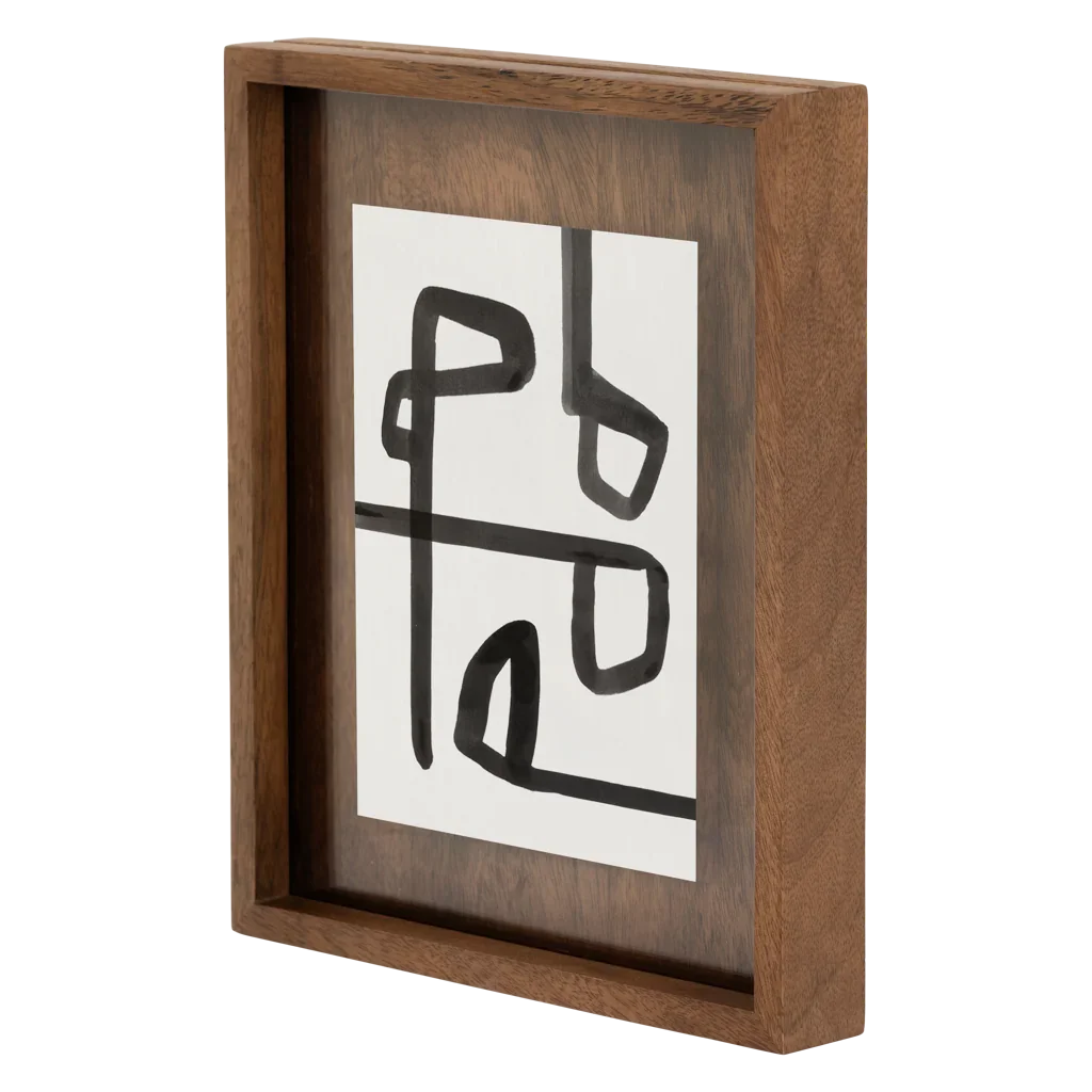 UNC | FOTOLIJST CAJA | L | WALNUT | 25 X 4 X 30 CM