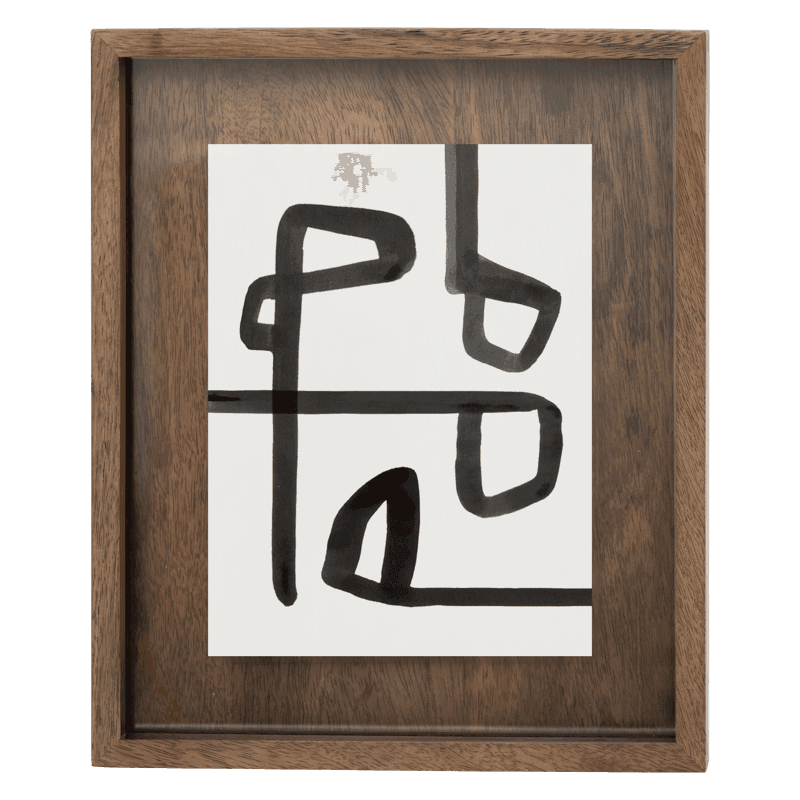UNC | FOTOLIJST CAJA | L | WALNUT | 25 X 4 X 30 CM