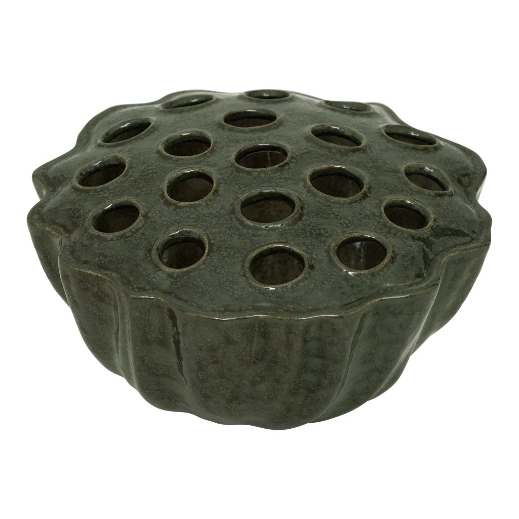 UNC | DECORATIEF OBJECT / TULPENVAAS NEA | KALAMATA GREEN Ø 24