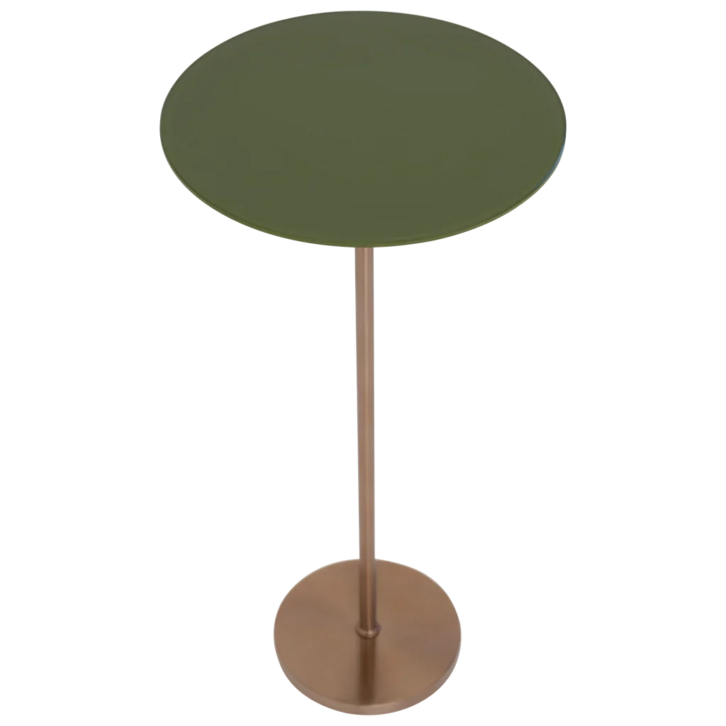 URBAN NATURE CULTURE | BIJZETTAFEL NOLAN | MAYFLY GREEN & ROSE GOLD Ø 30 CM
