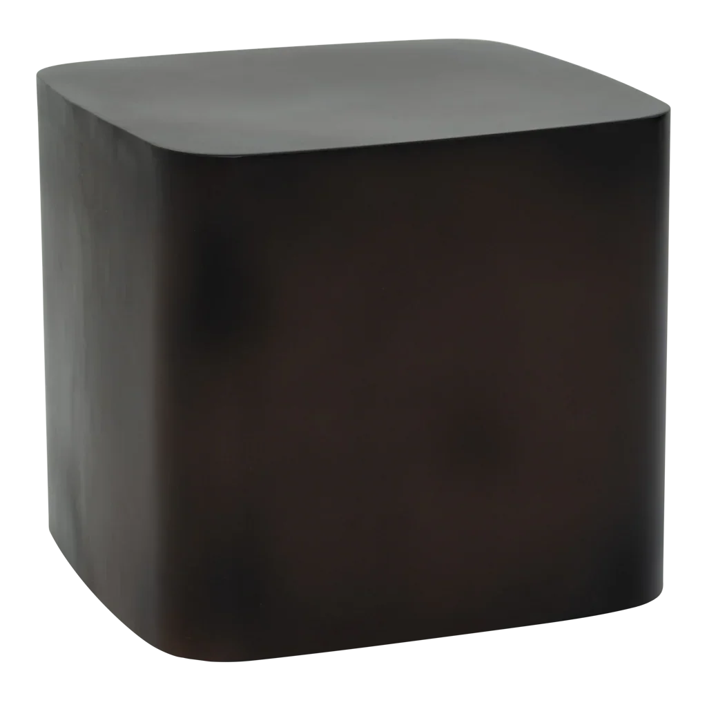 UNC | SIDE TABLE EVAN | METAAL DOWNTOWN BROWN 38x38x34 CM