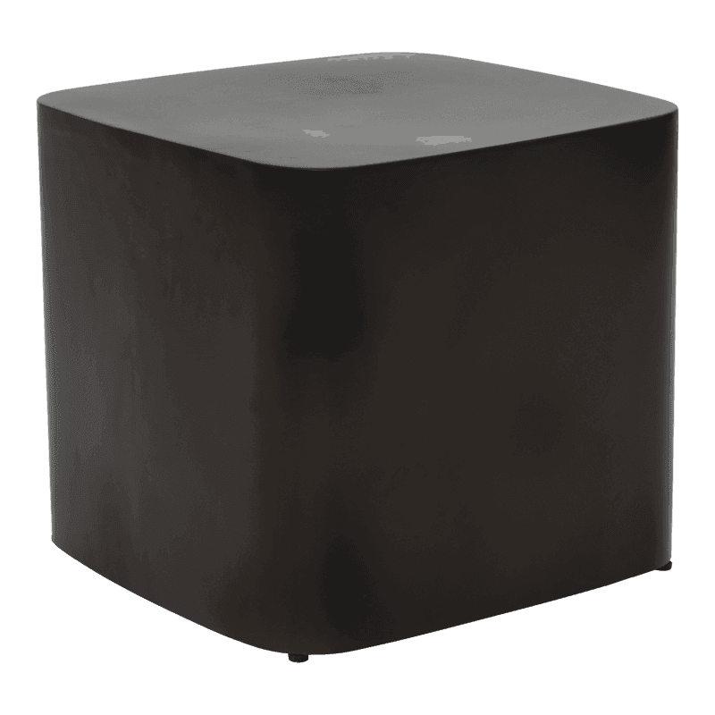 UNC | SIDE TABLE EVAN | METAAL DOWNTOWN BROWN 38x38x34 CM