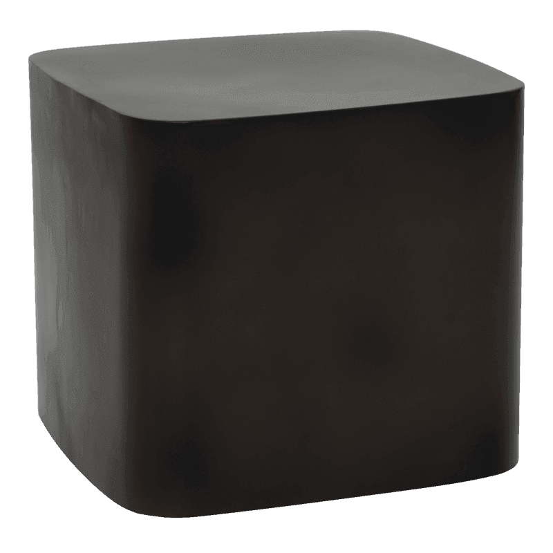 UNC | SIDE TABLE EVAN | METAAL DOWNTOWN BROWN 38x38x34 CM