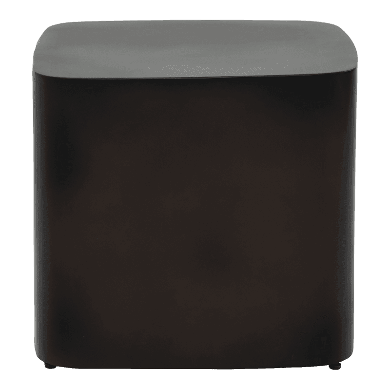 UNC | SIDE TABLE EVAN | METAAL DOWNTOWN BROWN 38x38x34 CM