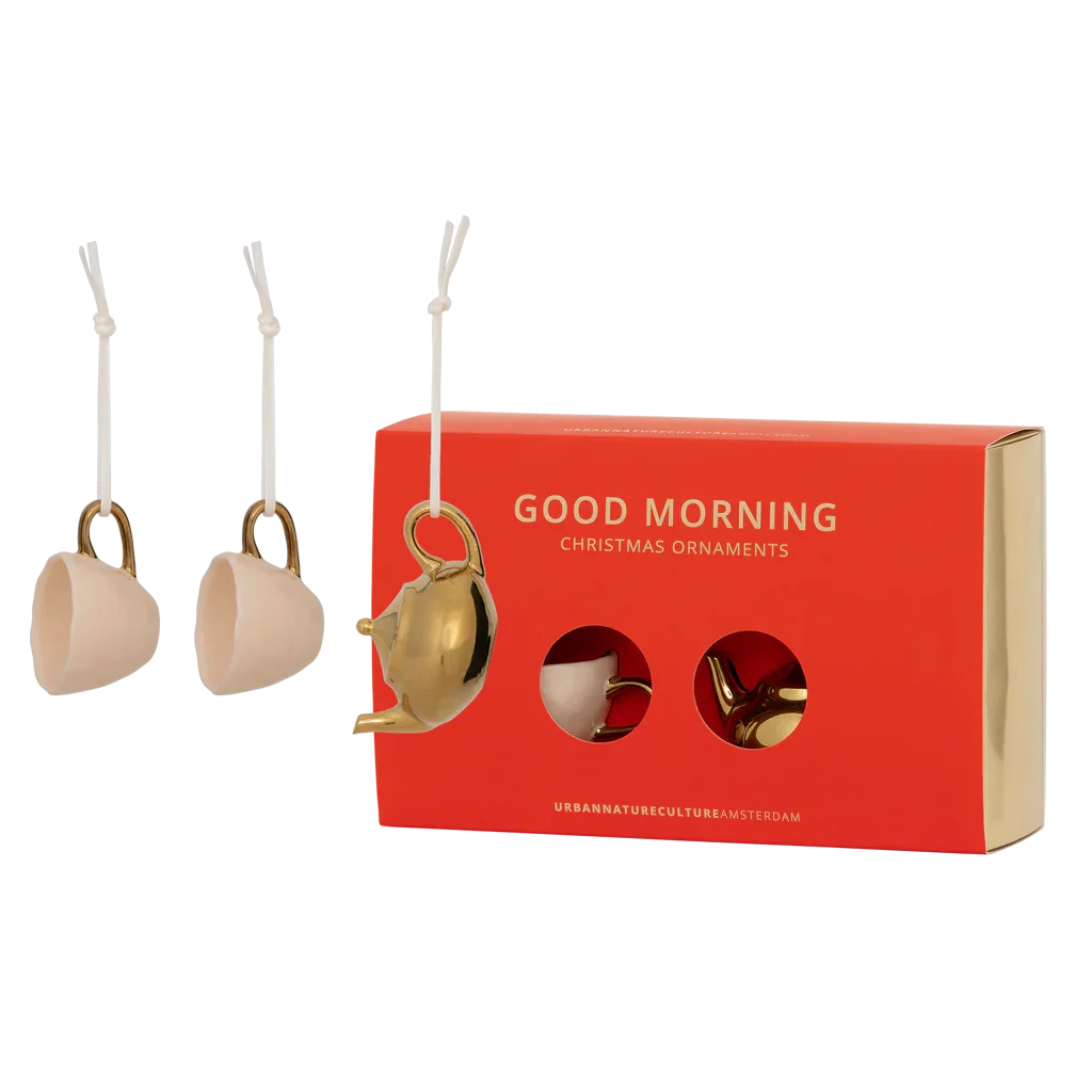 UNC | KERSTORNAMENTEN SET GOOD MORNING | CADEAUPAKKING | MULTICOLOR