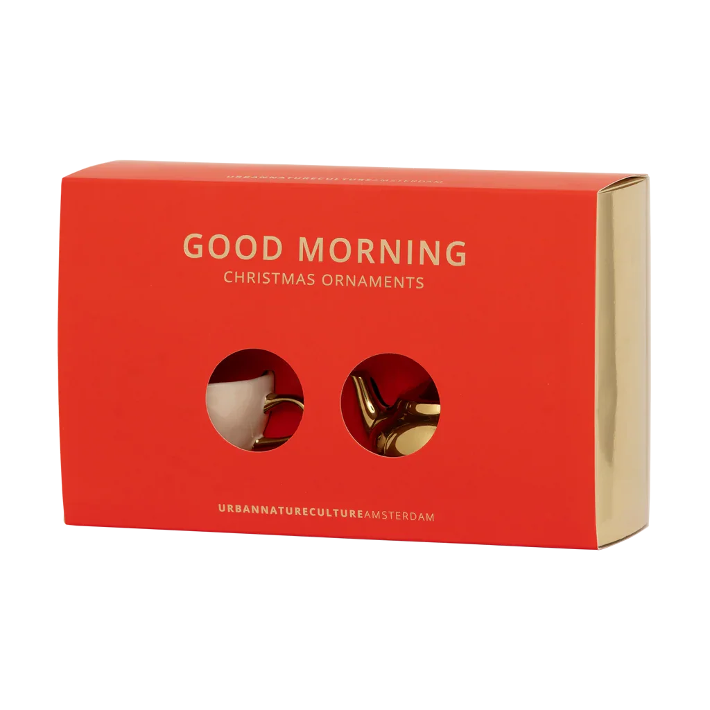 UNC | KERSTORNAMENTEN SET GOOD MORNING | CADEAUPAKKING | MULTICOLOR