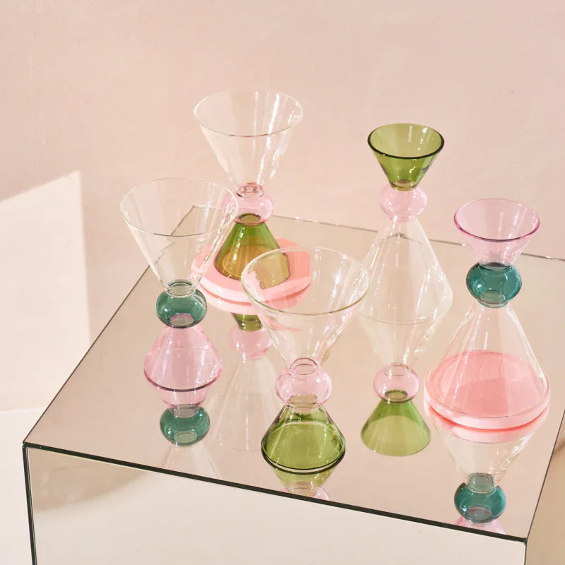 UNC | WIJNGLAZEN AYO (SET OF 4) | GROEN