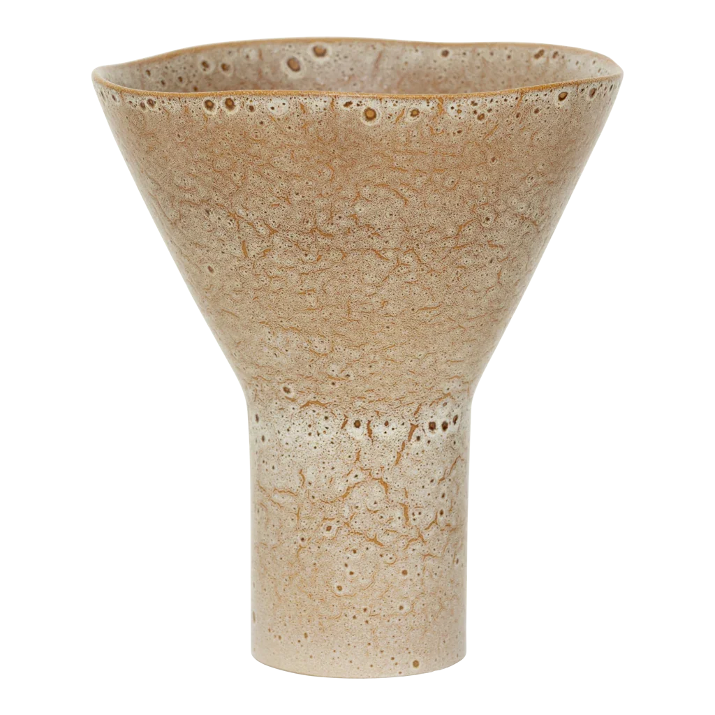 UNC | VASE YARO | KERAMIEK BEIGE 25x28,5 CM