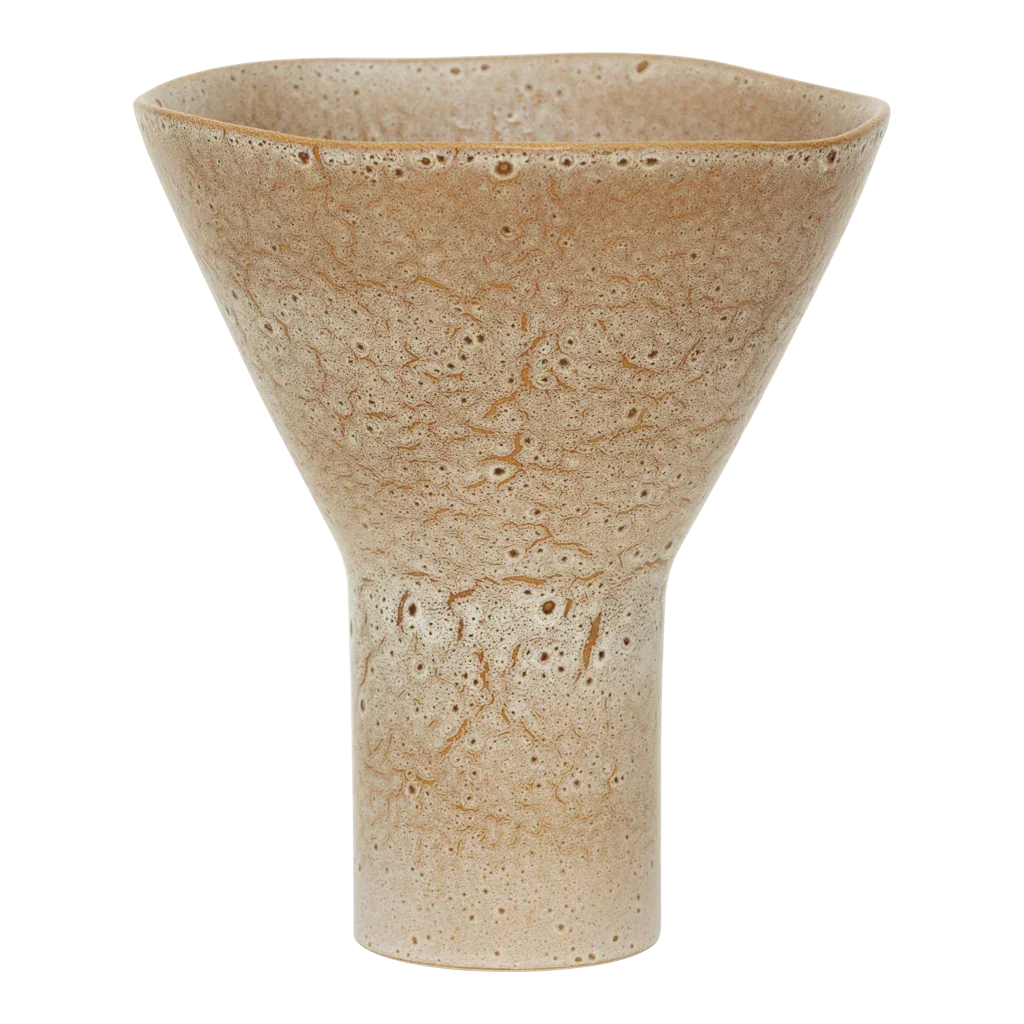 UNC | VASE YARO | KERAMIEK BEIGE 25x28,5 CM