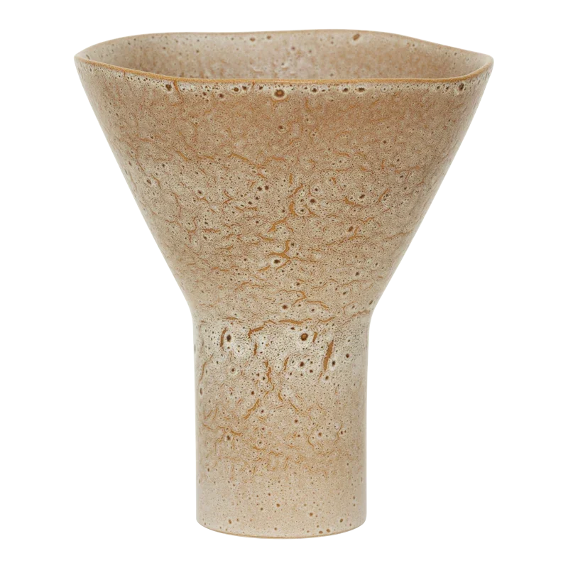 UNC | VASE YARO | KERAMIEK BEIGE 25x28,5 CM