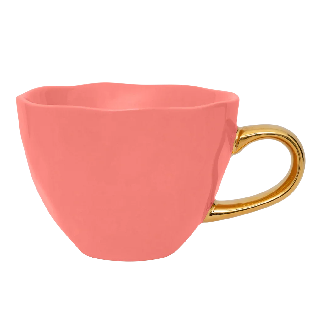 UNC | GOOD MORNING CAPPUCCINO/TEA MOK (SET OF 2) | BURNT CORAL Ø 11 CM