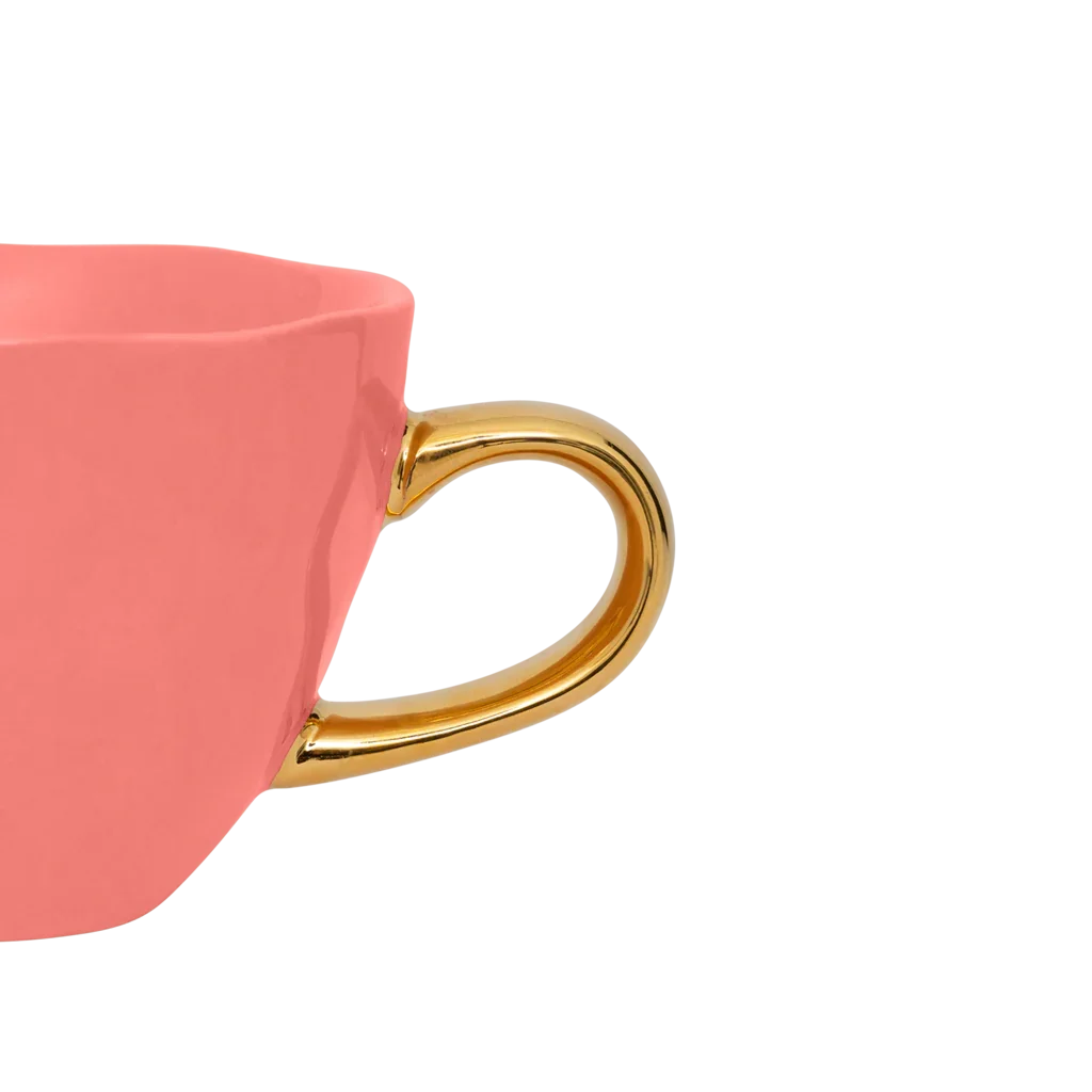UNC | GOOD MORNING CAPPUCCINO/TEA MOK (SET OF 2) | BURNT CORAL Ø 11 CM