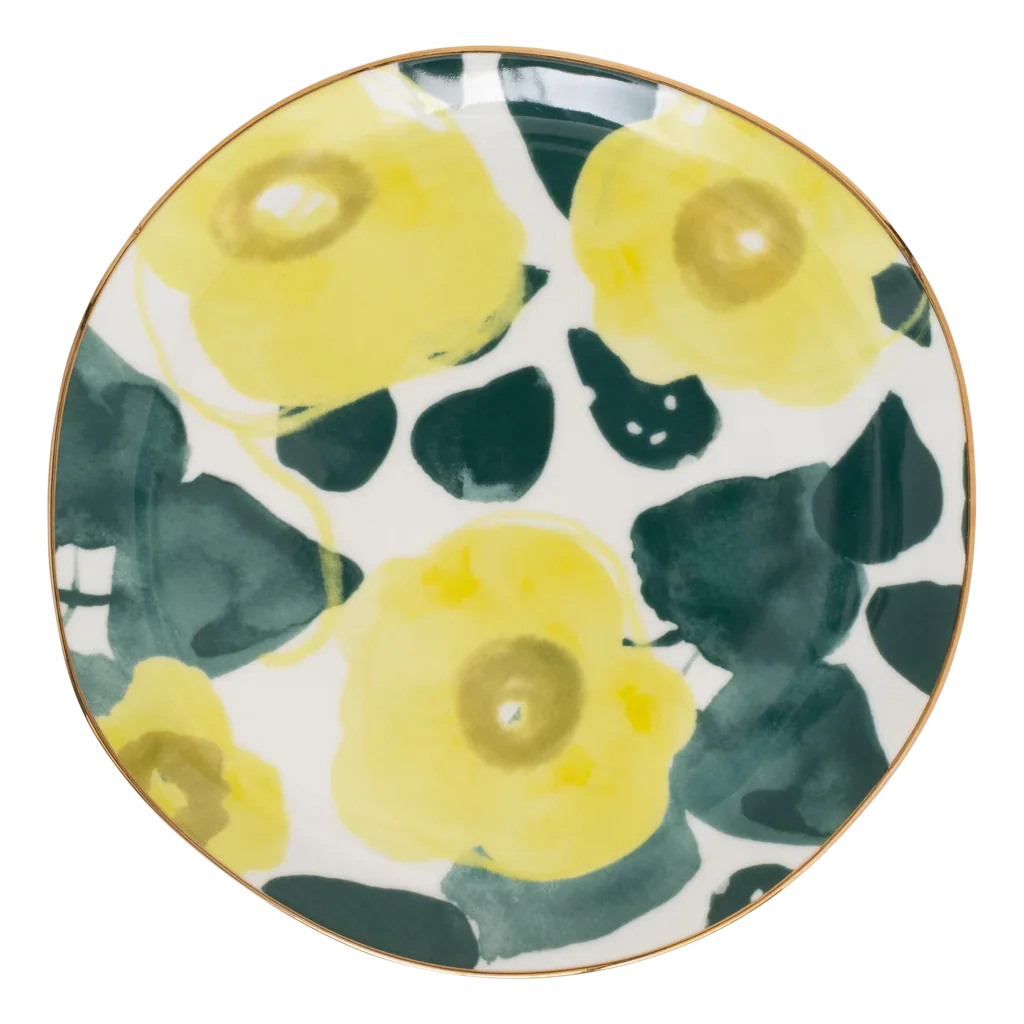 UNC | GOOD MORNING BORD (SET OF 2) |  FLORAL ART LIMELIGHT Ø17 cm