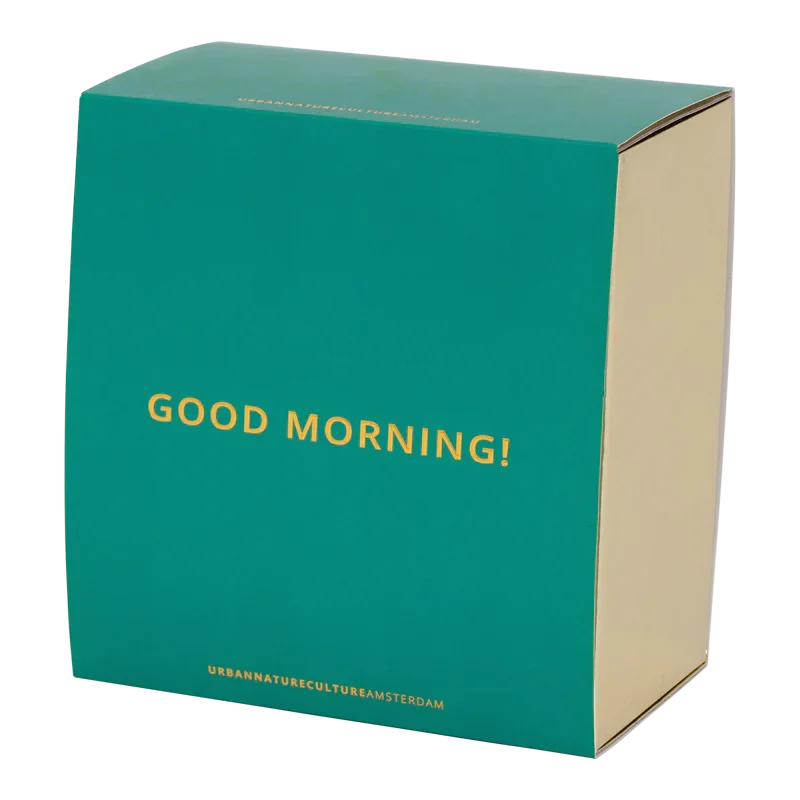 UNC | CADEAUVERPAKKING | Good Morning Cappuccino THEE | BORD (set of 4) | Papaya slate