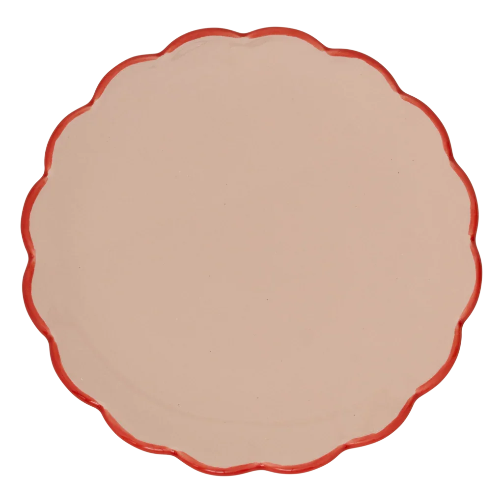 URBAN NATURE CULTURE | GOOD MORNING SCULPTED BORD (SET OF 4) | OLD PINK Ø 17 CM