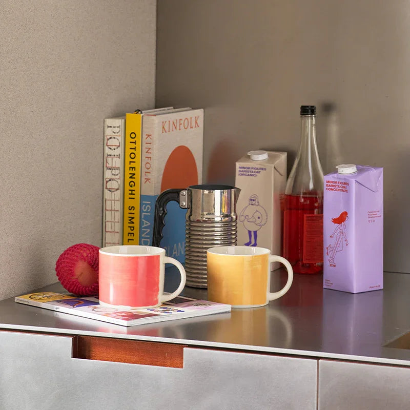 UNC | MUG TAZZA | PEACH (SET of 4)