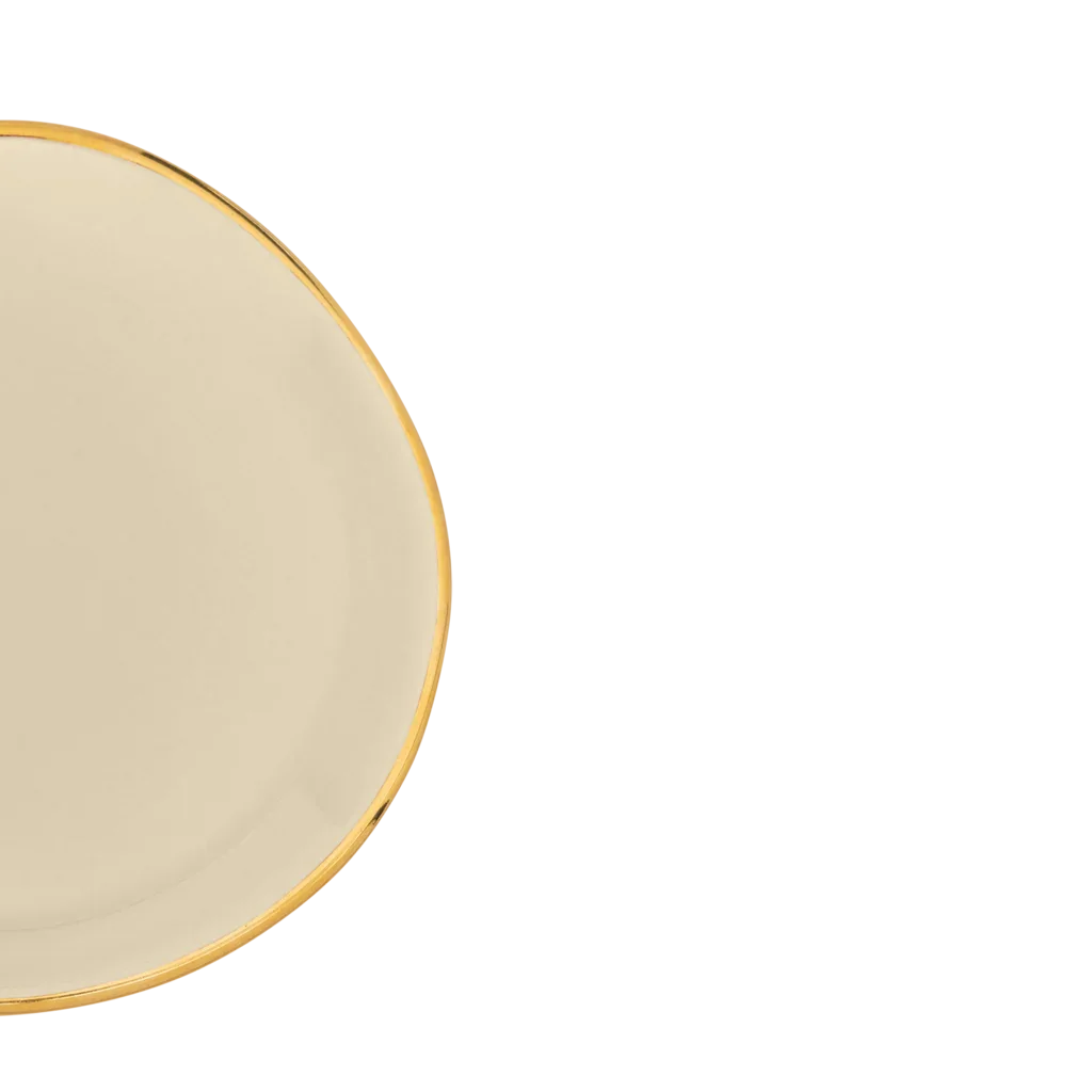 UNC | GOOD MORNING BORD Ø9 cm (SET OF 4) | OATMEAL