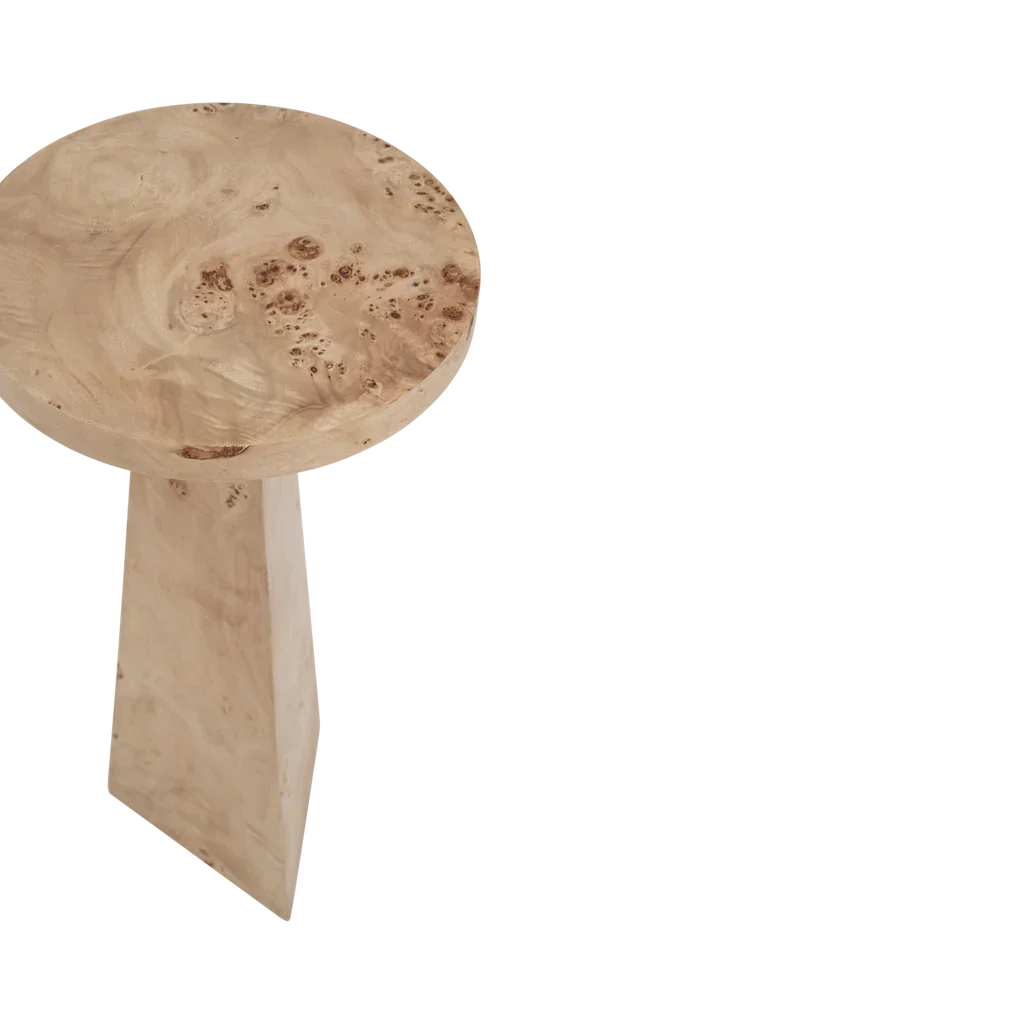 UNC | BIJZETTAFEL MOTA | BURL WOOD