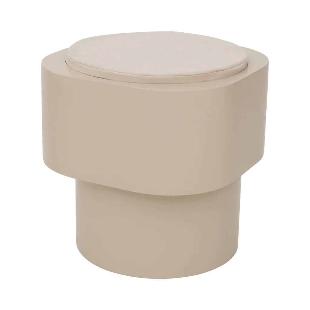 UNC | SIDE TABLE TABOURET | PALE KHAKI