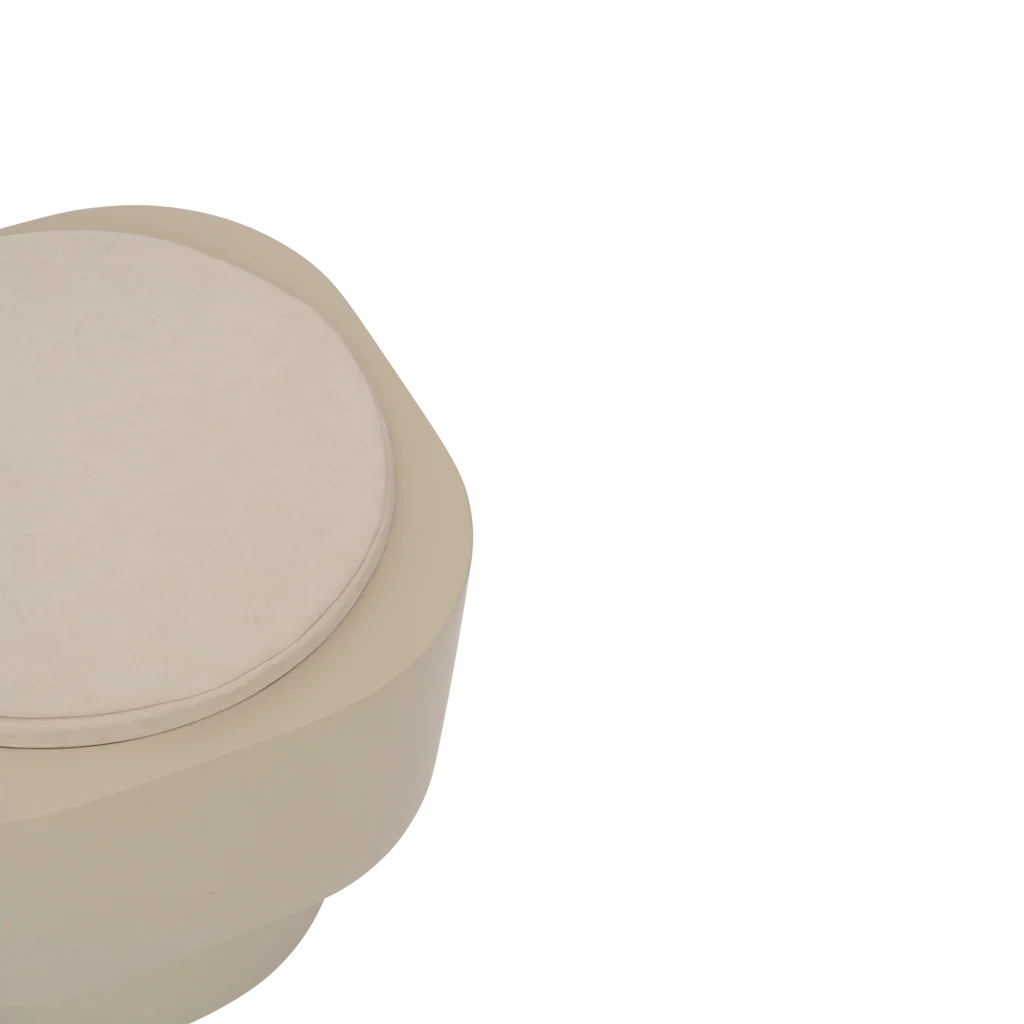 UNC | SIDE TABLE TABOURET | PALE KHAKI