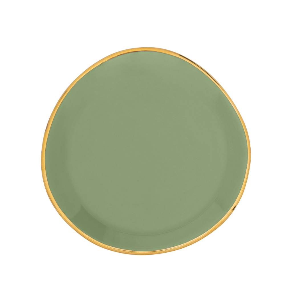 URBAN NATURE CULTURE | GOOD MORNING SMALL PLATE (SET OF 4) | MATCHA Ø 9 CM
