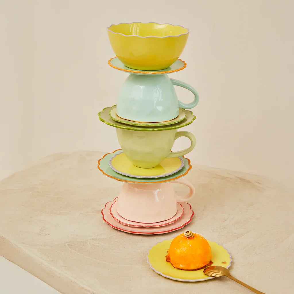 UNC | GOOD MORNING SCHAAL SCULPTED (SET OF 4) | OLD PINK
