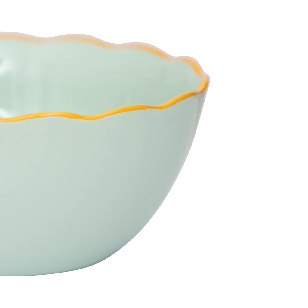 URBAN NATURE CULTURE | GOOD MORNING SCHAAL SCULPTED (SET OF 4) | CELADON