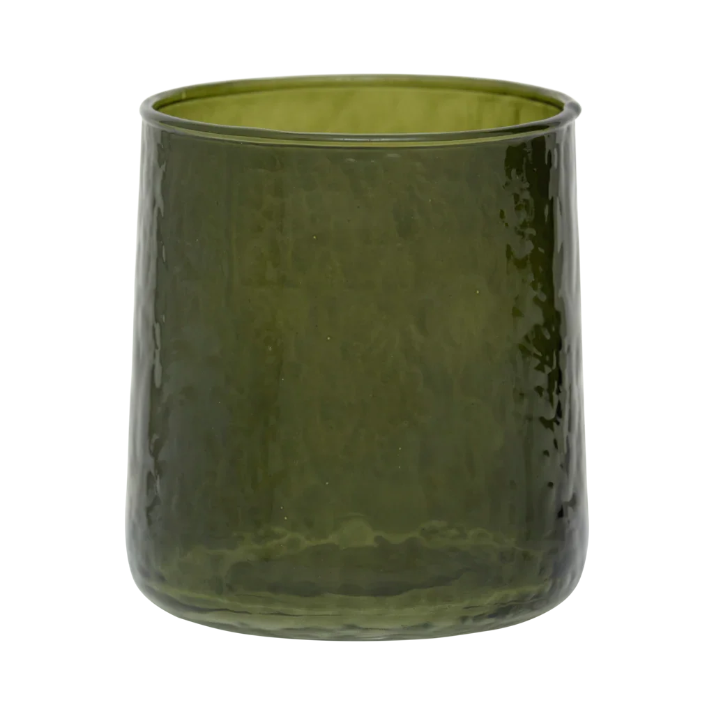 UNC | HAMMERED GLAZEN (SET OF 4) | GROEN