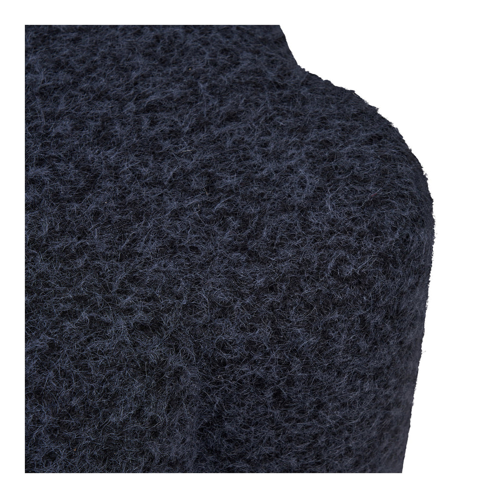 HOUSE NORDIC | DURBAN POUF | BLAUW (Ø42x38 CM)