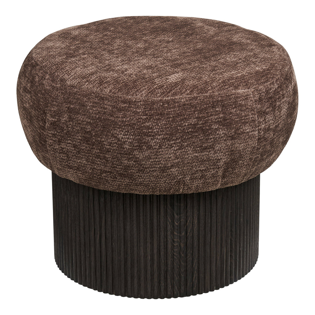 HOUSE NORDIC | CHRISTCHURCH POUF | DONKERBRUIN (Ø52x42 CM)