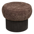 HOUSE NORDIC | CHRISTCHURCH POUF | DONKERBRUIN (Ø52x42 CM)