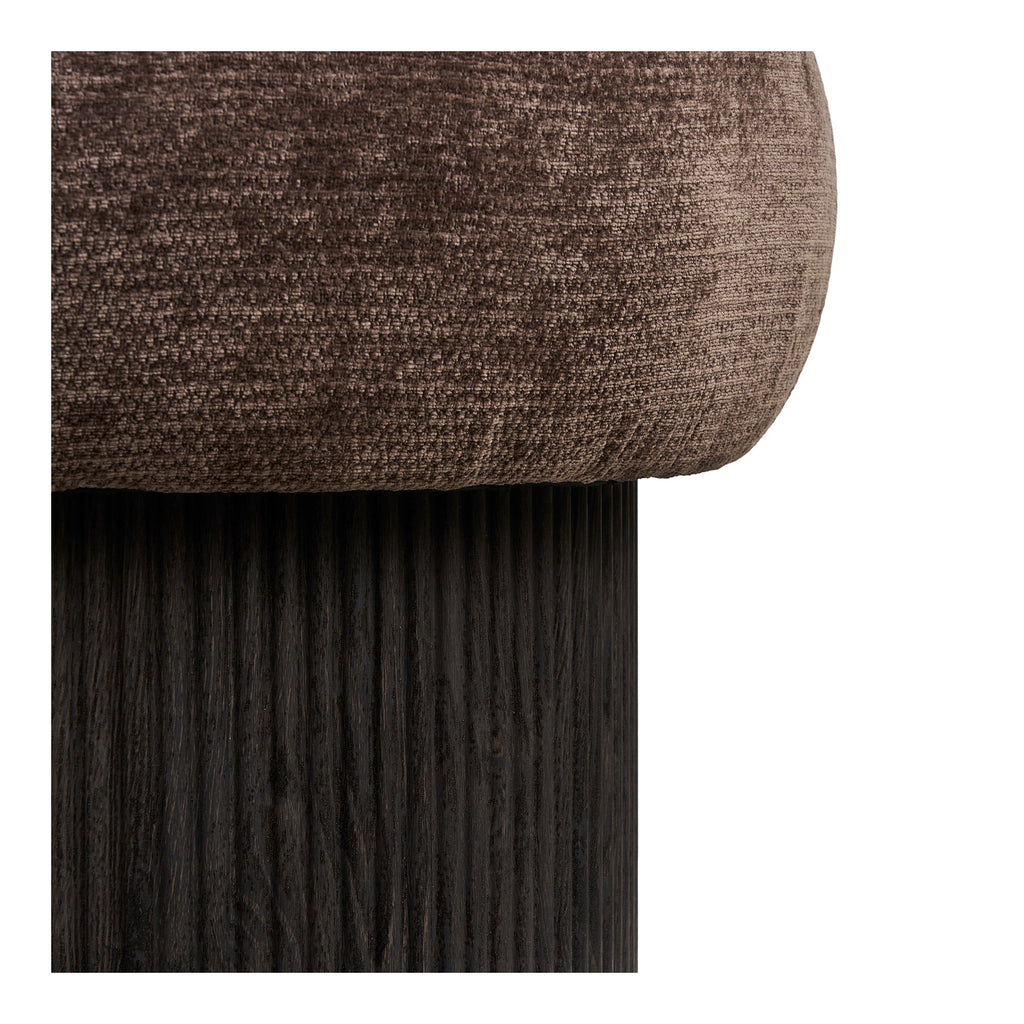 HOUSE NORDIC | CHRISTCHURCH POUF | DONKERBRUIN (Ø52x42 CM)
