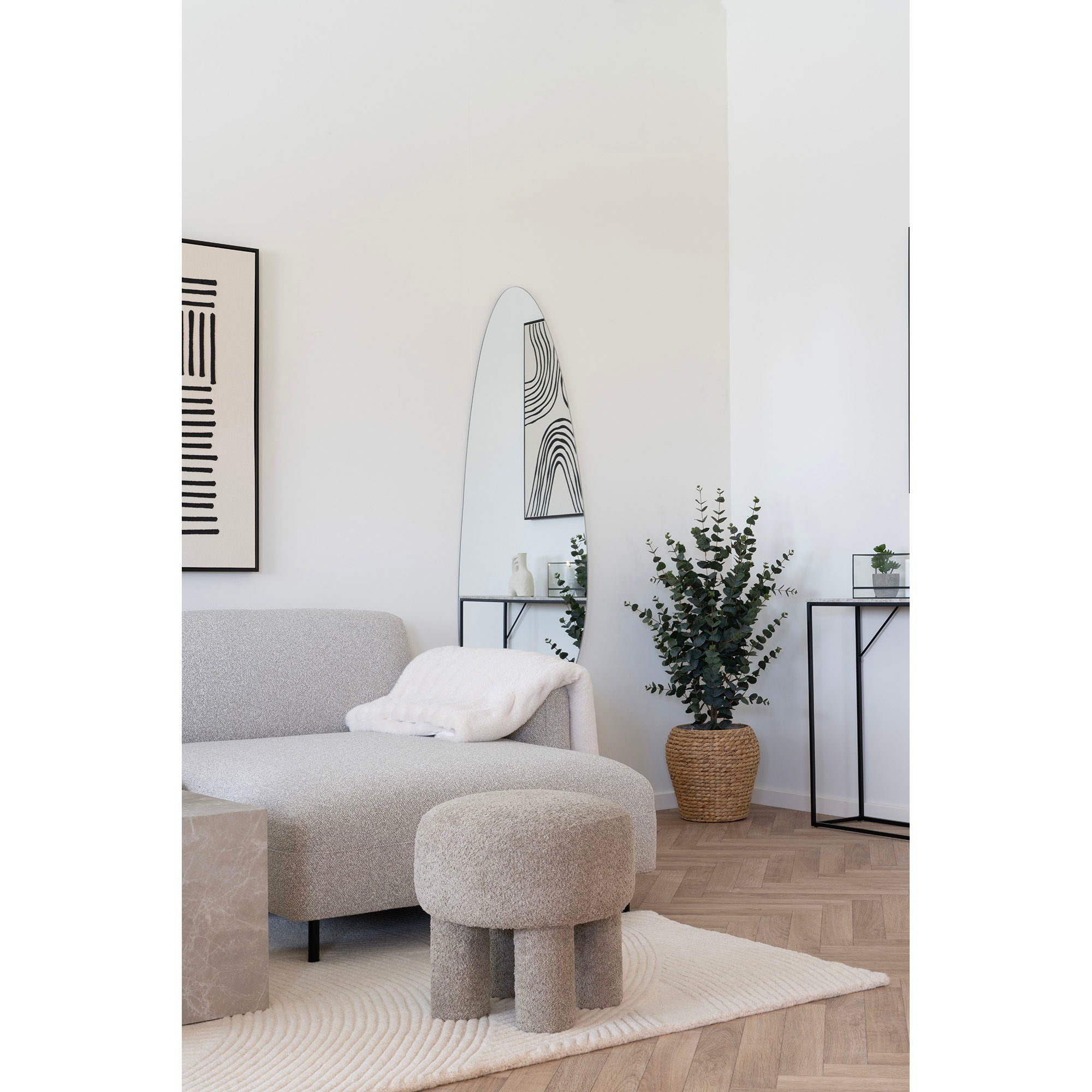 House Nordic | Poef Canberra | grijs