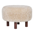 HOUSE NORDIC | INVERNESS POUF | LICHTBRUIN (Ø50x36 CM)