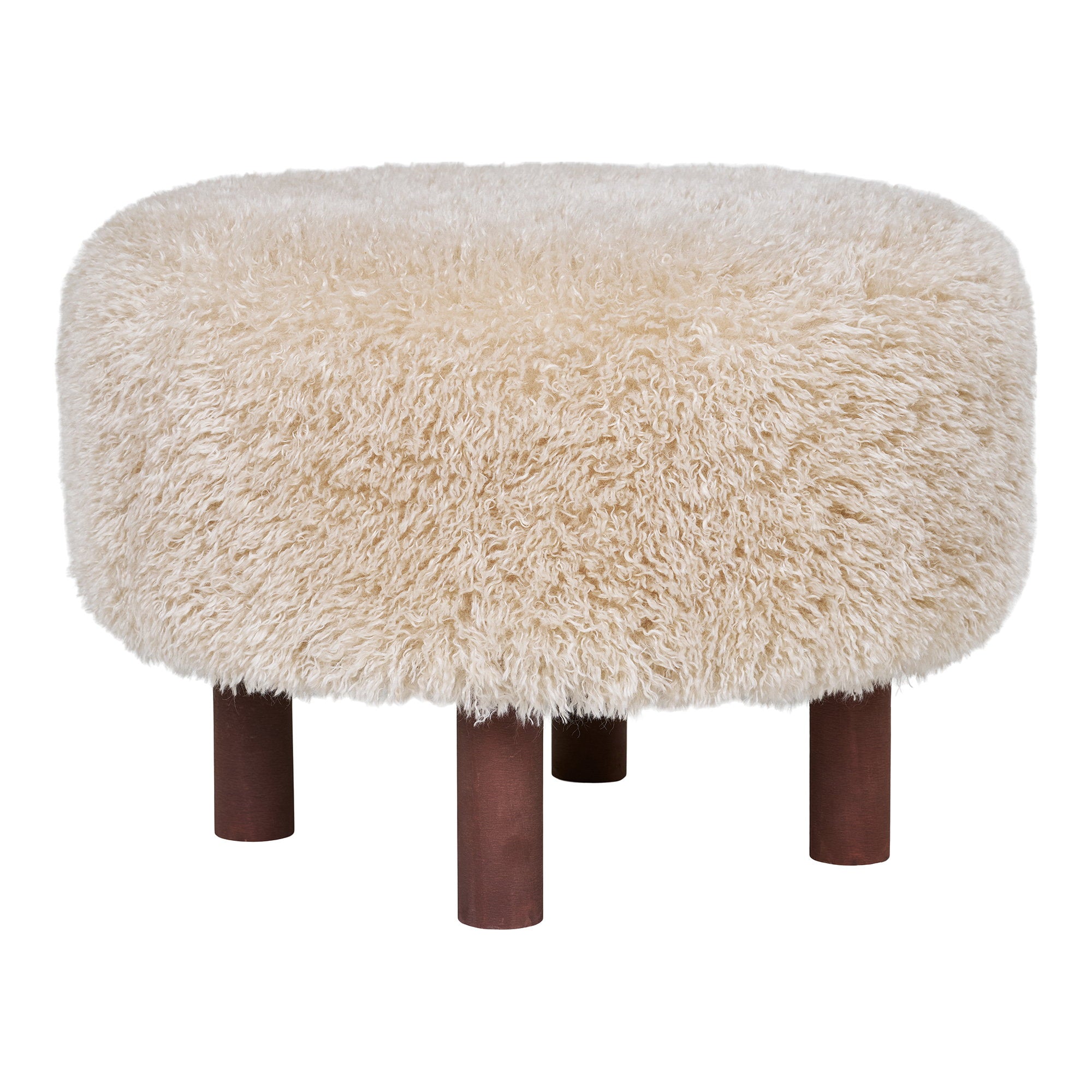 HOUSE NORDIC | INVERNESS POUF | LICHTBRUIN (Ø50x36 CM)