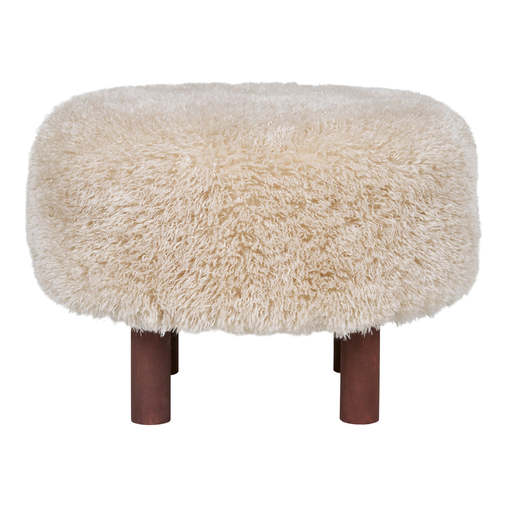 HOUSE NORDIC | INVERNESS POUF | LICHTBRUIN (Ø50x36 CM)