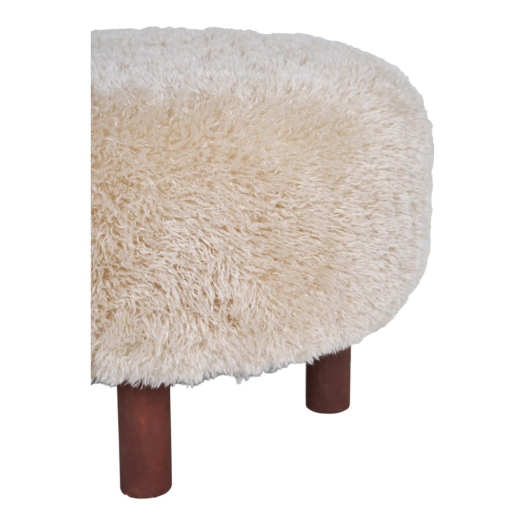 HOUSE NORDIC | INVERNESS POUF | LICHTBRUIN (Ø50x36 CM)