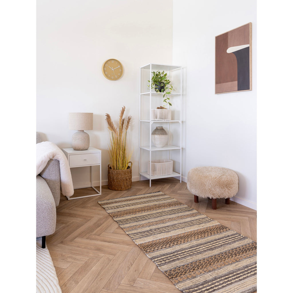 HOUSE NORDIC | INVERNESS POUF | LICHTBRUIN (Ø50x36 CM)