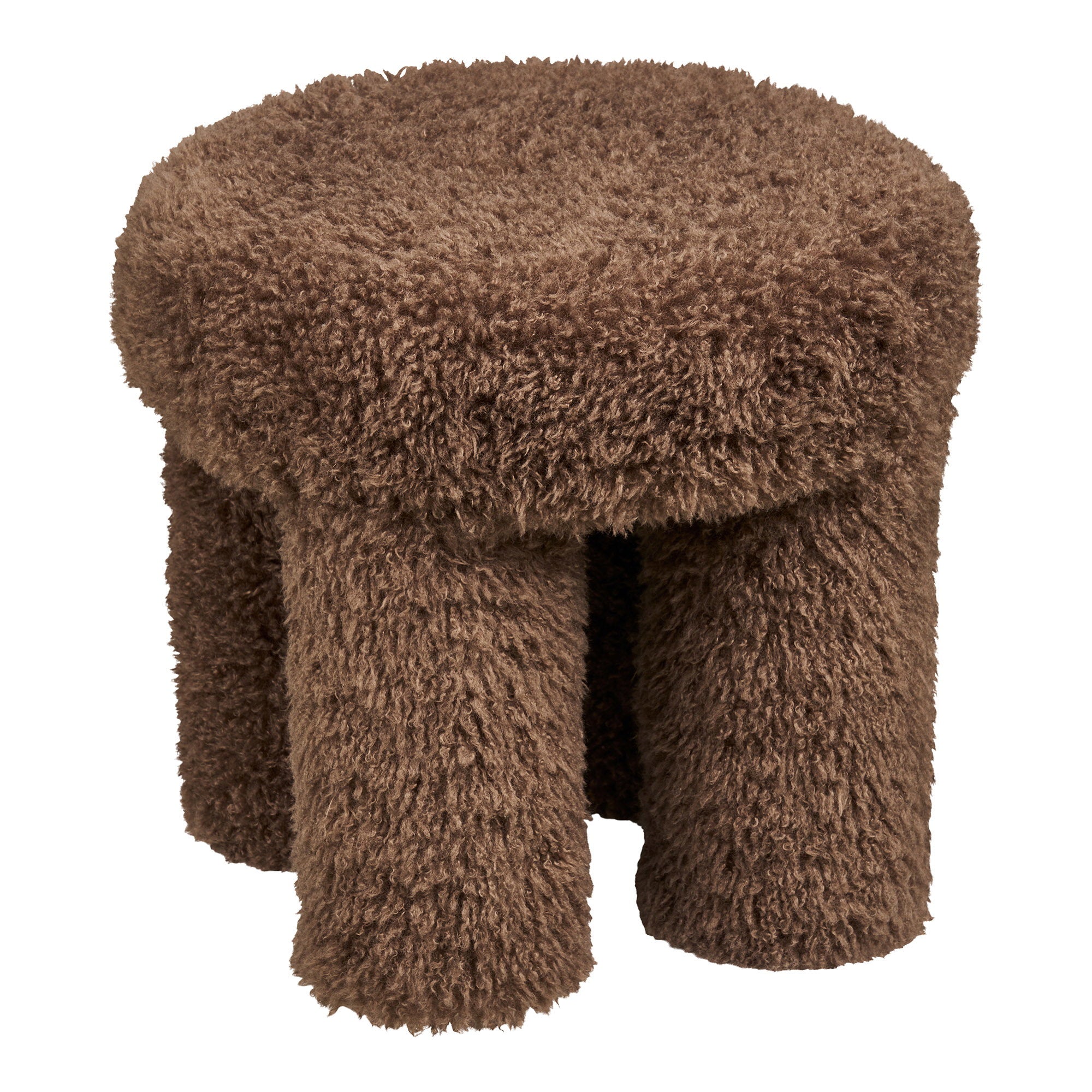 HOUSE NORDIC | GISBORNE POUF | BRUIN (Ø42x38 CM)