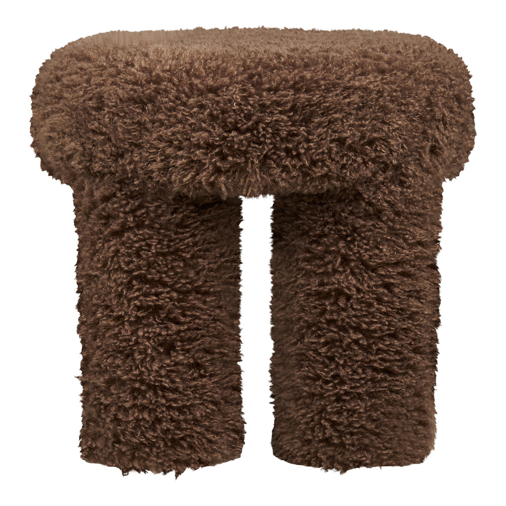 HOUSE NORDIC | GISBORNE POUF | BRUIN (Ø42x38 CM)
